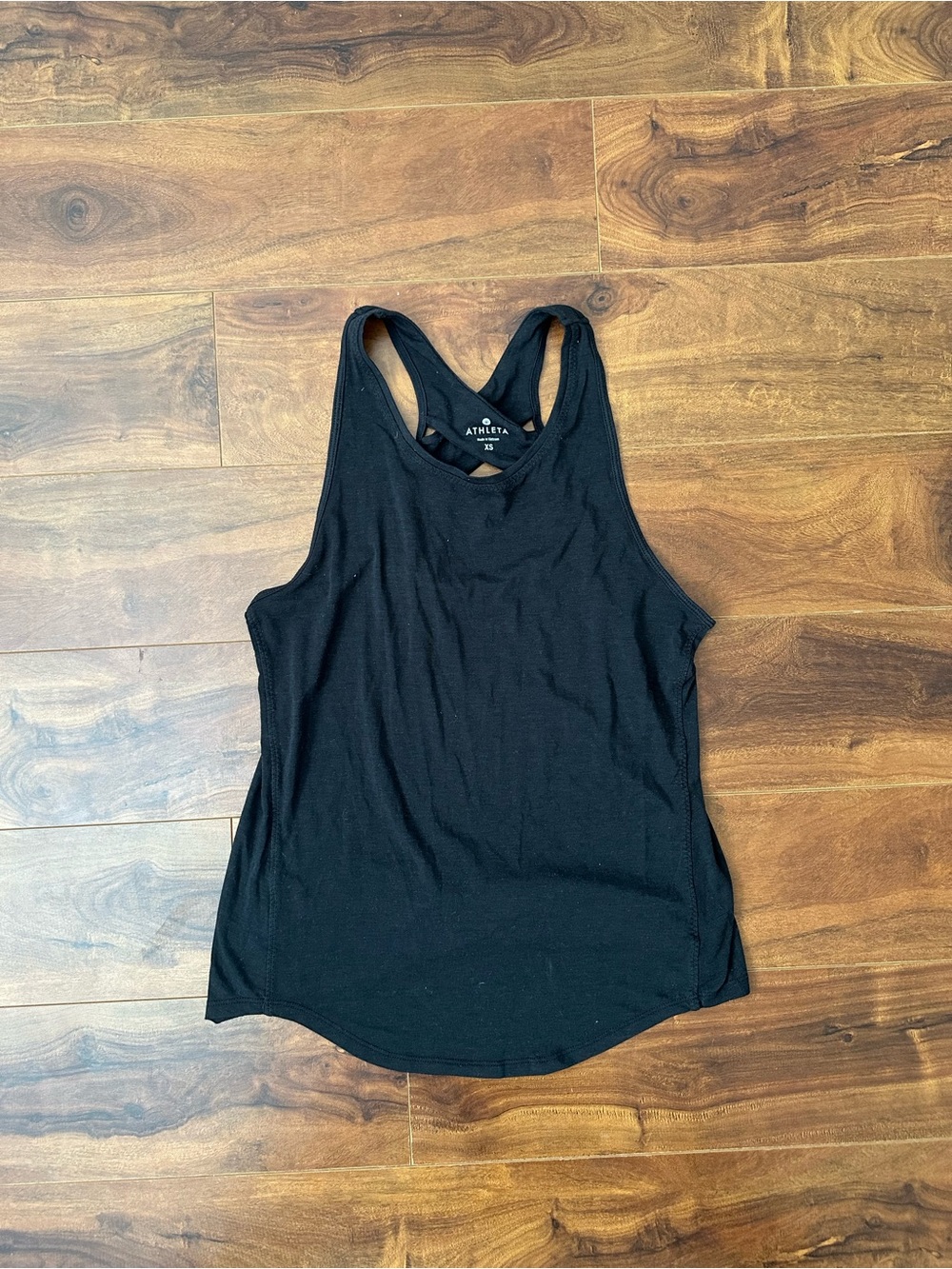Athleta Black Racerback Performance Tank Top